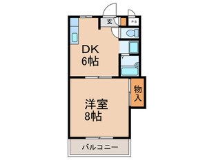 シャトレ新町の物件間取画像